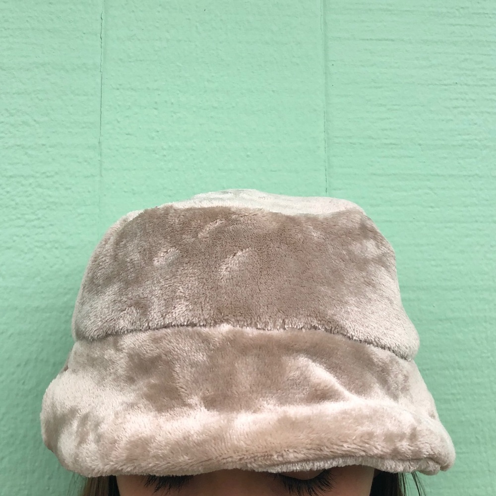 Fuzzy bucket hat